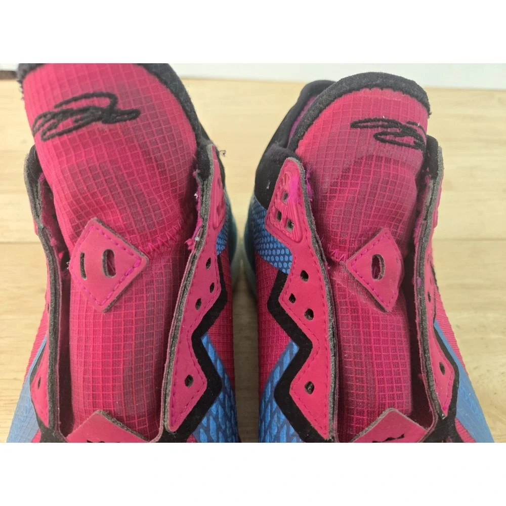 Nike Lebron XVIII Low Fireberry 'Neon Nights' Sneakers‎ Size 3.5 Shoes No Laces